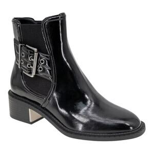 BCBGeneration Women's Bovee Buckle Detail Booties Black Size 10